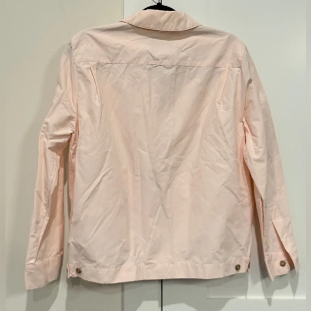 MAX MARA MaxMara Light Pink Nylon Windbreaker Jacket Size 10 Quiet Luxury Design